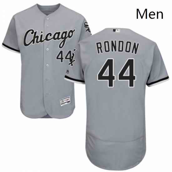 Mens Majestic Chicago White Sox 44 Bruce Rondon Replica Grey Road Cool Base MLB Jersey
